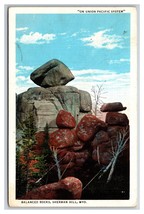 Balanced Rock Sherman Hill Wyoming WY WB Postcard Y14 - £1.51 GBP