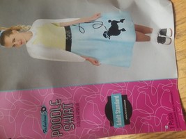 Fabulous 50&#39;s Poodle Skirt blue Adult Women&#39;s Costume Standard Size  - £11.97 GBP