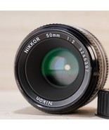 Nikon Nikkor 50MM 1:2 F2 Lens for Nikon 35mm SLR film camera *GOOD* - $1,198.59 MXN