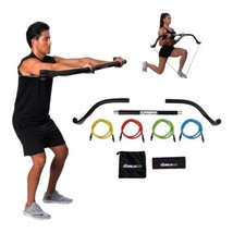 Gorilla Bow Travel Home Workout Pilates Resistance Bands &amp; Exercise Bow ... - $133.64
