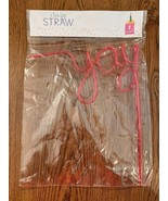 Yay Drinking Straw - Hot Pink Crazy Straw - Party Supply /  New - $9.89