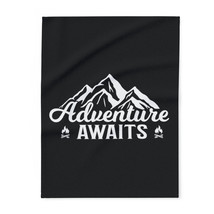 Personalized Adventure Awaits Arctic Fleece Blanket - Cozy &amp; Vibrant - £19.35 GBP+