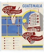 Maya Excelsior Hotel Brochure Guatemala Central America 1950&#39;s - £29.59 GBP