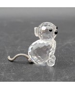 Vintage Swarovski Crystal Glass Cat Black Eyes Flexible Tail (Block Logo... - $27.15 CAD