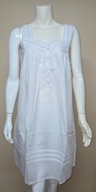 Eileen West White Sleeveless with Lace Detail Nightgown Women Size MED N... - $48.50