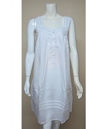 Eileen West White Sleeveless with Lace Detail Nightgown Women Size MED N... - $48.50