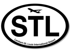 5&quot; slt lambert st louis international airport car bumper sticker decal usa made - £13.46 GBP