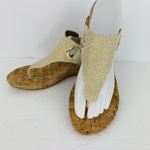 White Mountain Women&#39;s AllDone Open Toe Casual Slingback Sandals Silver Metallic - £35.67 GBP