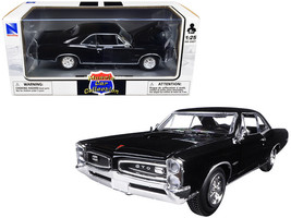 1966 Pontiac GTO Black &quot;Muscle Car Collection&quot; 1/25 Diecast Model Car by New Ray - £28.31 GBP