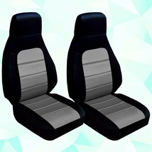 Front set car seat covers fits MAZDA MIATA 1990-2012   black and silver - $99.99