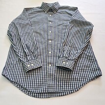 Land's End Traditional Fit Long Sleeve Men's Blue White Plaid Check Shirt 15 1/2 image 7