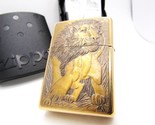 Barrett Smythe Lion Solid Brass Zippo 1998 Unfired Rare - £233.77 GBP