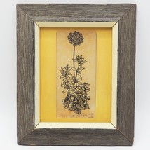Vintage Dorothy Pelick Flower Print Silkscreen Framed Signed - £66.09 GBP
