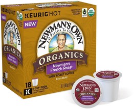Newman&#39;s Own Organics French Roast Coffee 18 to 108 Keurig K cups Pick Any Size - £17.31 GBP+