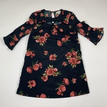 Zoe &amp; Rose band of gypsies Women Navy Blue Bell Sleeve Blouse Small Floral - £11.35 GBP
