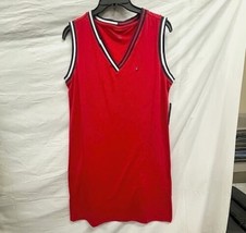 Tommy Hilfiger Red Knit Pullover Boat Dress Tunic Size Medium NWT - $15.40 CAD