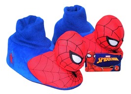 SPIDER-MAN Marvel Avengers Plush Sock-Top Slippers Size 7-8, 9-10 Or 11-12 Nwt - £14.22 GBP