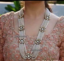 VeroniQ Trends-Designer Rani Haar Style in Kundan/Polki Necklace Set very High Q - £99.05 GBP