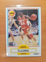 1990-1991 Fleer #73 Akeem (Hakeem) Olajuwon - Houston Rockets - NBA - HOF - £1.40 GBP