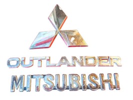 2007-2013 Mitsubishi Outlander Emblem LiftGate Tailgate Logo Badge Set OEM - £15.08 GBP