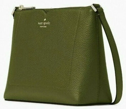 Kate Spade Harlow Crossbody Army Green Pebbled Leather WKR00058 NWT $279 FS - £85.76 GBP
