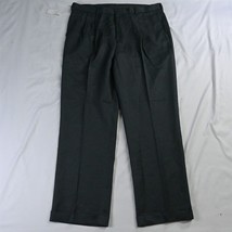 NEW Van Heusen 36 x 32 Gray Wrinkle Resistant Pleated Dress Mens Pants - £15.81 GBP