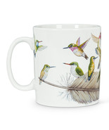 Hummingbird Jumbo Coffee Mugs Set 4 Stoneware 16 oz Multi-color Dishwash... - £43.38 GBP