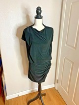 Nine West Womens Sz 4 Black Dress Short Sleeve Side Zip Skirt Elastic Waist - $19.79