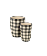 Beige Set of Six Dolomite 1.66234 ounce Round Pot Planter - $3,001.11 MXN