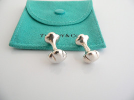 Tiffany &amp; Co Silver Nugget Bone Cuff Link Cufflinks Cuff Links Gift Pouch - £272.08 GBP