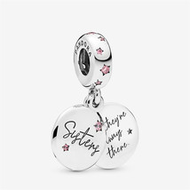 S925 Sterling Silver Forever Sisters Dangle Charm,Friends Gift,Gift for Her - $13.99
