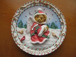 Cherished Teddies "The Season Of Peace"--(Dated 1996)--Plaque - $14.99
