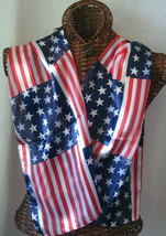 American Flag Scarf Long 13&quot;x60&quot; Face Cover USA Washable Dry US Seller - £7.90 GBP