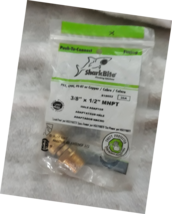 SharkBite 3/8-in Push-to-Connect x 1/2-in MNPT dia Male Adapter Push Fit... - $10.38