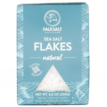 FALKSALT Cyprus Organic Sea Salt Flakes, 8.8oz Box Gourmet Flakey Sea Salt - £7.29 GBP