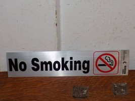 Vintage 8” x 2” No Smoking Self Stick Sign NOS - $276.80 MXN