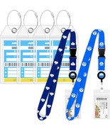 Luggage Tags Lanyard Bundle Norwegian Cruise Lines Tag Holders 4 Pack Cr... - $39.71