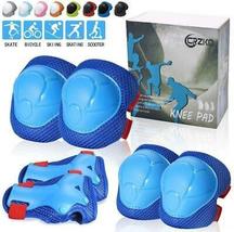 CRZKO Kids Protective Gear, Knee Pads and Elbow Pads 6 in 1 Set with Wri... - £14.15 GBP