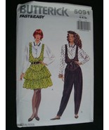 Vtg Butterick Sewing Pattern 5091 Women&#39;s Jumpsuit Sz 8-10 Uncut - $12.34 CAD