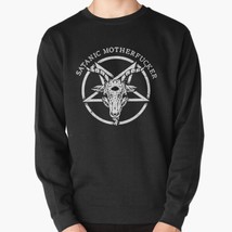  Satanic Motherfucker Men&#39;s Pullover Black Sweatshirt - £26.14 GBP