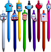 YJ PREMIUMS 10-Pack of Cute Nursing Pens with Heart, Syringe Designs in ... - £10.51 GBP