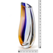 Kosta Boda Goran Warff Signed and Numbered Orchid Vase - $888.25