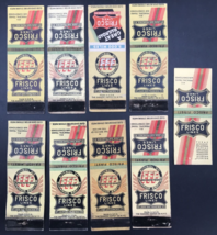 9 Vintage SLSF Frisco First Lines FFF Frisco Faster Freight Matchbook Co... - £9.54 GBP