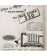 1954 Laystall Parts Earls Court Import Advertisement Autocar Automobilia... - $34.17 CAD