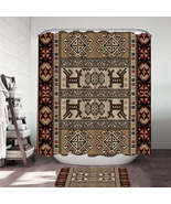 Brown Hues Aztec Pattern Shower Curtain - $370.77 MXN+