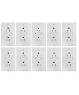 GFCI Receptacle 15A 125V 2 LED TR&amp;WR UL943 Self-Test White (Box of 10) - $123.75