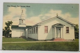 Post Chapel Fort Devens Mass 1943 Pvt Ernest Foss to Cape Elizabeth Post... - $5.99