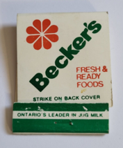 BECKER&#39;S CORNER CONVENIENCE STORE MATCHBOOK COVER STORE ADVERTISING VINTAGE - $26.03 CAD