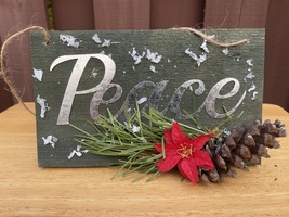 Christmas &quot;PEACE&quot; wall hanging decor - $8.00