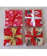 Valentine Coaster Sets of 6 - 4&quot; Squares New Lower Prices - $6.50